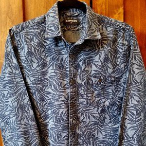 Express Button-Up Denim Shirt (SMALL)